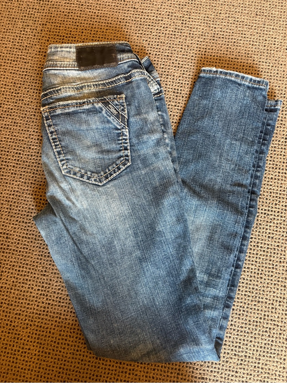 Silver Jeans Skinny Jeans in Faded Blue Denim
